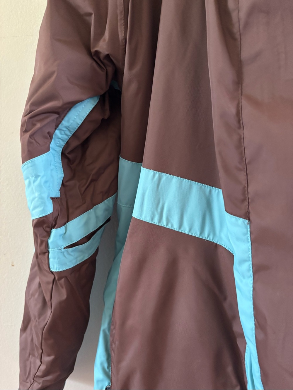 Brown & Teal Ski Jacket - Women's Snow Coat - Picture 4 of 9